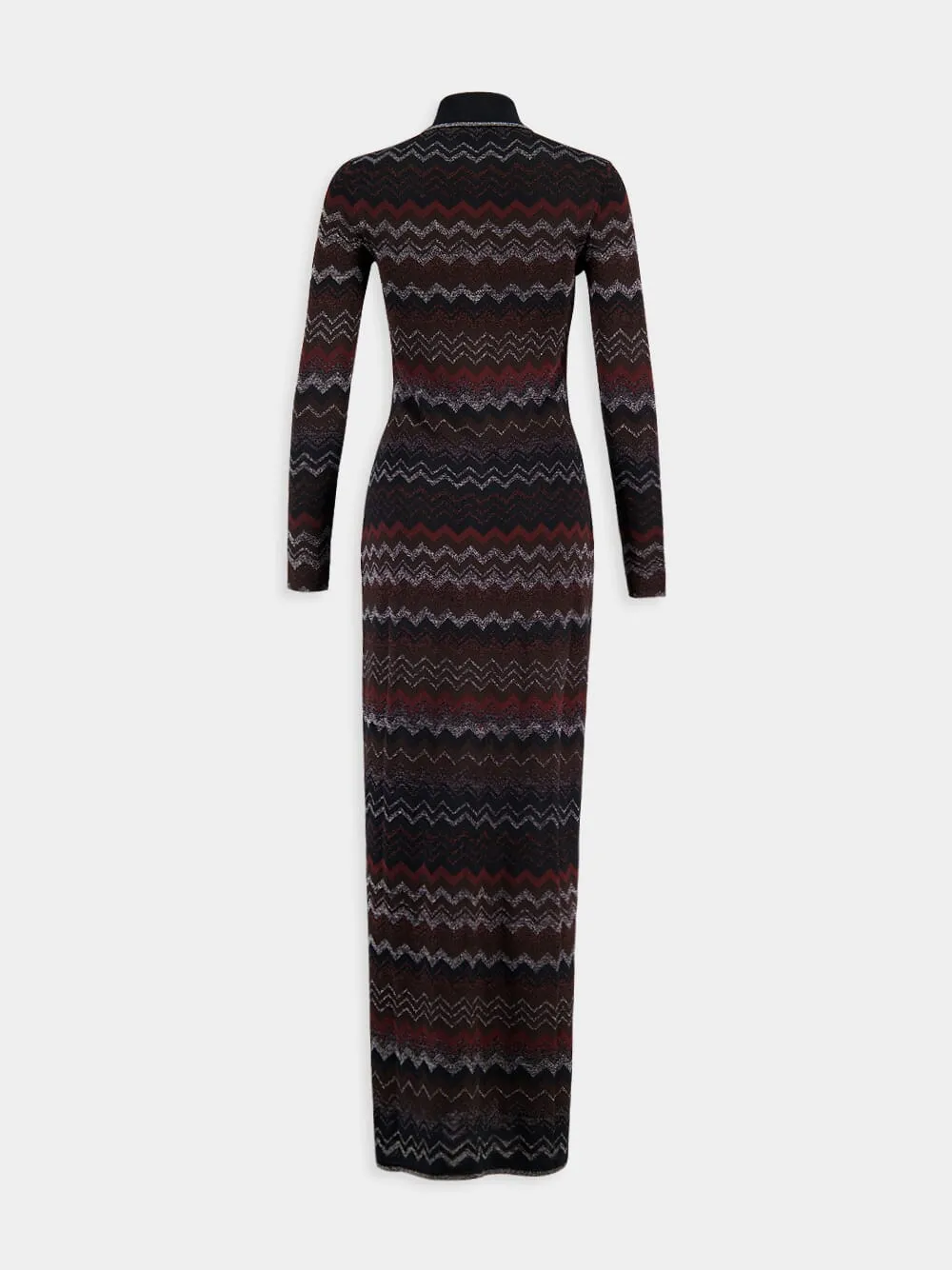 Zigzag Long-Sleeved Cardigan
