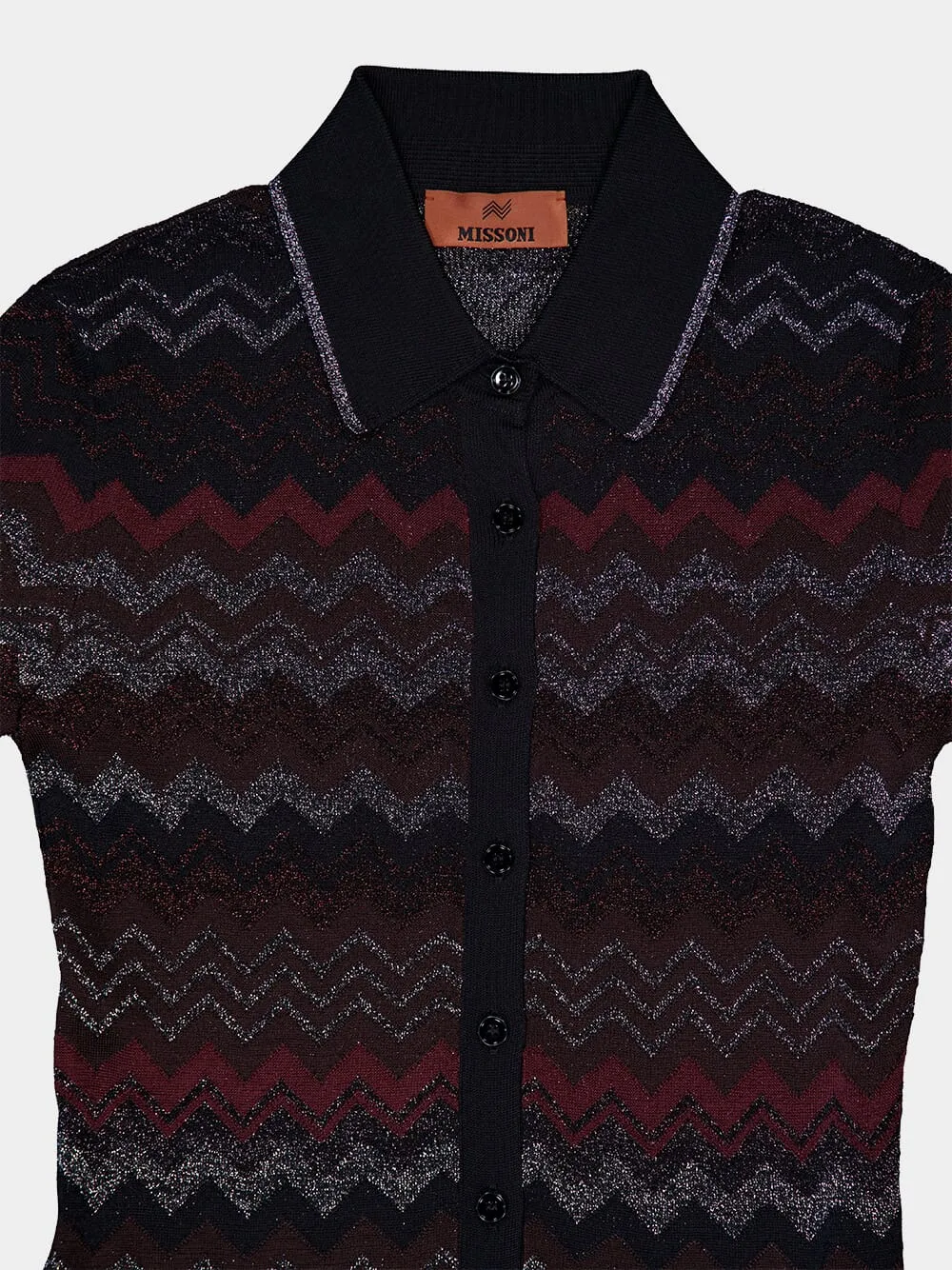 Zigzag Long-Sleeved Cardigan